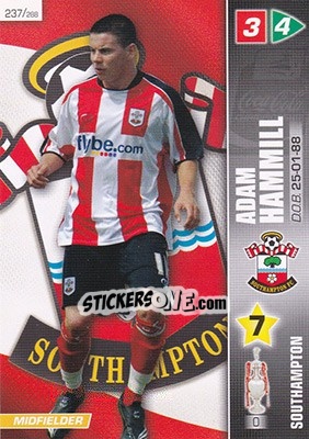 Sticker Adam Hammill - Coca-Cola Championship 2007-2008 n. 237 - Panini