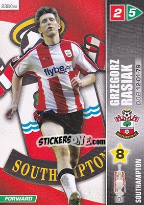 Sticker Grzegorz Rasiak - Coca-Cola Championship 2007-2008 n. 238 - Panini
