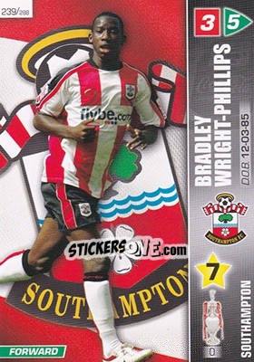 Sticker Bradley Wright-Phillips - Coca-Cola Championship 2007-2008 n. 239 - Panini