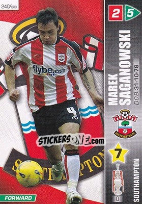 Sticker Marek Saganowski - Coca-Cola Championship 2007-2008 - Panini