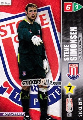 Figurina Steve Simonsen - Coca-Cola Championship 2007-2008 n. 241 - Panini