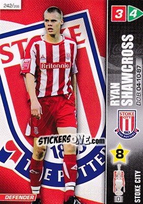 Sticker Ryan Shawcross - Coca-Cola Championship 2007-2008 - Panini