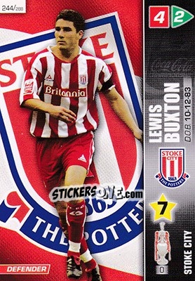 Sticker Lewis Buxton - Coca-Cola Championship 2007-2008 n. 244 - Panini