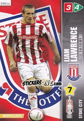 Sticker Liam Lawrence - Coca-Cola Championship 2007-2008 n. 246 - Panini