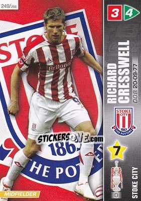 Sticker Richard Cresswell - Coca-Cola Championship 2007-2008 n. 249 - Panini