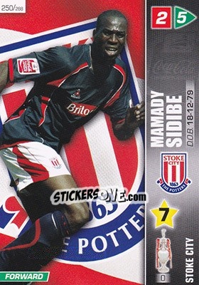Sticker Mamady Sidibe - Coca-Cola Championship 2007-2008 - Panini