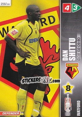 Sticker Dan Shittu - Coca-Cola Championship 2007-2008 n. 256 - Panini