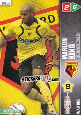 Sticker Marlon King - Coca-Cola Championship 2007-2008 n. 262 - Panini