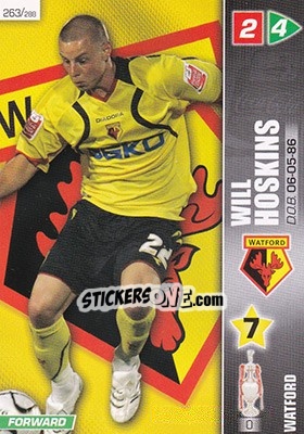 Sticker Will Hoskins - Coca-Cola Championship 2007-2008 n. 263 - Panini