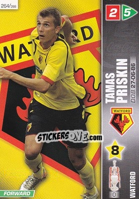Sticker Tamas Priskin - Coca-Cola Championship 2007-2008 n. 264 - Panini