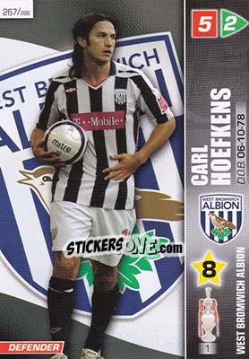 Sticker Carl Hoefkens - Coca-Cola Championship 2007-2008 n. 267 - Panini