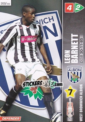 Figurina Leon Barnett - Coca-Cola Championship 2007-2008 n. 269 - Panini