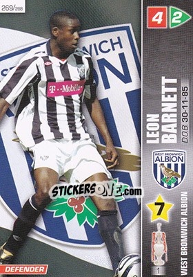 Figurina Leon Barnett - Coca-Cola Championship 2007-2008 - Panini