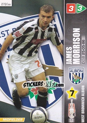 Sticker James Morrison - Coca-Cola Championship 2007-2008 n. 272 - Panini