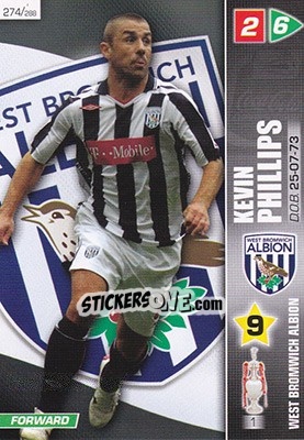 Sticker Kevin Phillips - Coca-Cola Championship 2007-2008 n. 274 - Panini