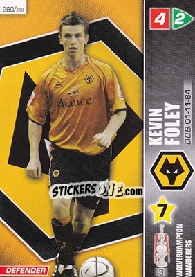 Figurina Kevin Foley - Coca-Cola Championship 2007-2008 n. 280 - Panini