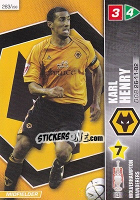 Sticker Karl Henry - Coca-Cola Championship 2007-2008 n. 283 - Panini