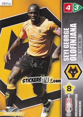 Sticker Seyi George Olofinjana - Coca-Cola Championship 2007-2008 n. 284 - Panini