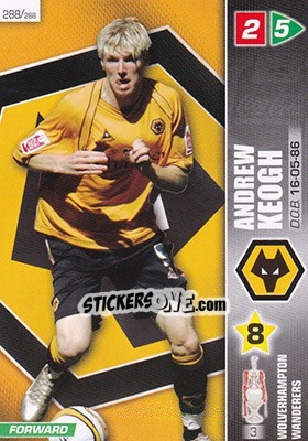 Sticker Andrew Keogh - Coca-Cola Championship 2007-2008 n. 288 - Panini