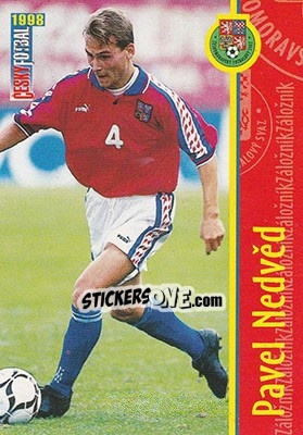 Sticker Nedved - Ceský Fotbal 1998 n. 6 - Panini