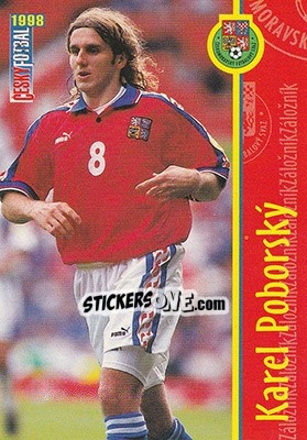 Sticker Poborsky - Ceský Fotbal 1998 n. 9 - Panini