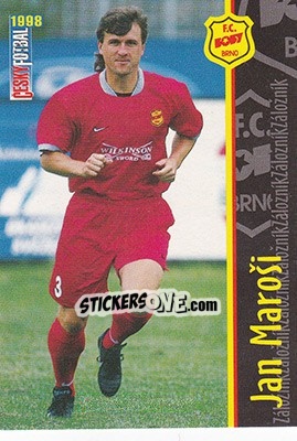 Sticker Marosi - Ceský Fotbal 1998 - Panini