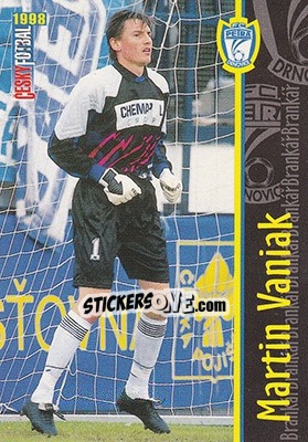 Sticker Vaniak - Ceský Fotbal 1998 - Panini