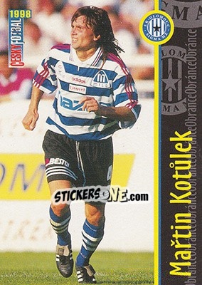 Sticker Kotulek - Ceský Fotbal 1998 - Panini