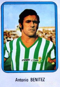 Sticker Benítez - Vulcano Liga Spagnola 1975-1976 n. 72 - Ediciones Vulcano