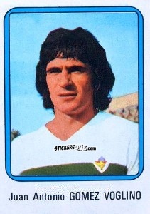 Sticker Gómez Voglino - Vulcano Liga Spagnola 1975-1976 n. 84 - Ediciones Vulcano