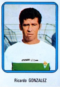 Sticker González - Vulcano Liga Spagnola 1975-1976 n. 87 - Ediciones Vulcano