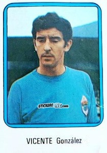 Sticker Vicente - Vulcano Liga Spagnola 1975-1976 n. 171 - Ediciones Vulcano