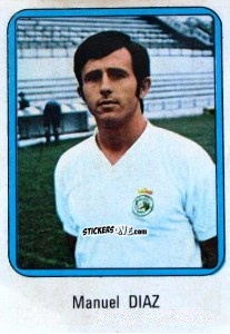 Sticker Díaz - Vulcano Liga Spagnola 1975-1976 n. 183 - Ediciones Vulcano
