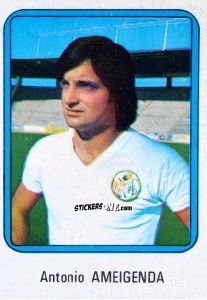 Sticker Ameigenda - Vulcano Liga Spagnola 1975-1976 n. 218 - Ediciones Vulcano