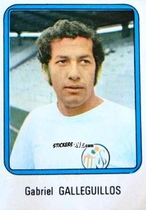Sticker Galleguillos - Vulcano Liga Spagnola 1975-1976 n. 221 - Ediciones Vulcano