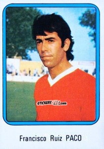 Sticker Paco - Vulcano Liga Spagnola 1975-1976 n. 224 - Ediciones Vulcano