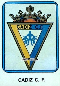 Sticker Cádiz C.F. - Vulcano Liga Spagnola 1975-1976 n. 282 - Ediciones Vulcano