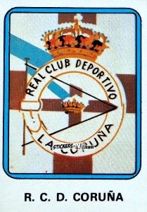 Sticker R.C.D. Coruña - Vulcano Liga Spagnola 1975-1976 n. 287 - Ediciones Vulcano