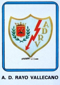 Sticker A.D. Rayo Vallecano - Vulcano Liga Spagnola 1975-1976 n. 293 - Ediciones Vulcano