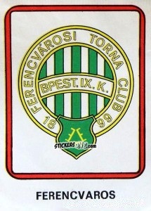 Sticker Ferencvaros - Vulcano Liga Spagnola 1975-1976 n. 312 - Ediciones Vulcano