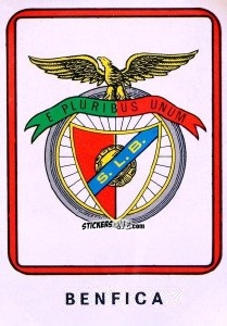 Sticker Benfica - Vulcano Liga Spagnola 1975-1976 n. 317 - Ediciones Vulcano