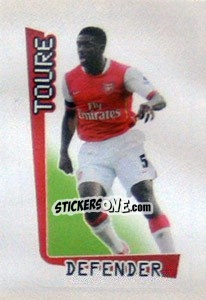 Sticker Kolo Toure - Premier League Inglese 2007-2008 n. 5 - Merlin
