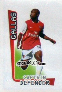Sticker William Gallas - Premier League Inglese 2007-2008 n. 6 - Merlin