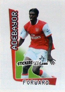 Figurina Emmanuel Adebayor - Premier League Inglese 2007-2008 - Merlin