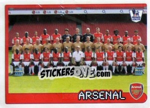 Figurina Arsenal team - Premier League Inglese 2007-2008 - Merlin