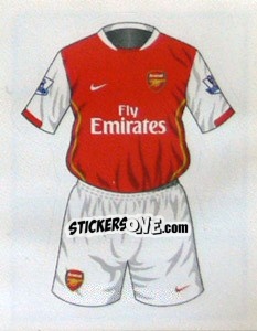 Sticker Arsenal home kit - Premier League Inglese 2007-2008 - Merlin