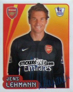 Sticker Jens Lehmann - Premier League Inglese 2007-2008 n. 17 - Merlin