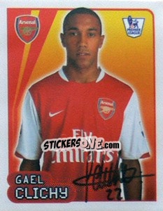 Sticker Gael Clichy - Premier League Inglese 2007-2008 n. 20 - Merlin