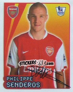 Cromo Philippe Senderos - Premier League Inglese 2007-2008 - Merlin