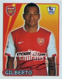 Sticker Gilberto Silva - Premier League Inglese 2007-2008 n. 27 - Merlin